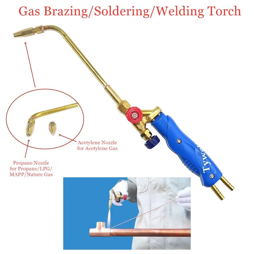 Gas Brazing Torch H012 Oxygen Propane Acetylene Liquified Gas For