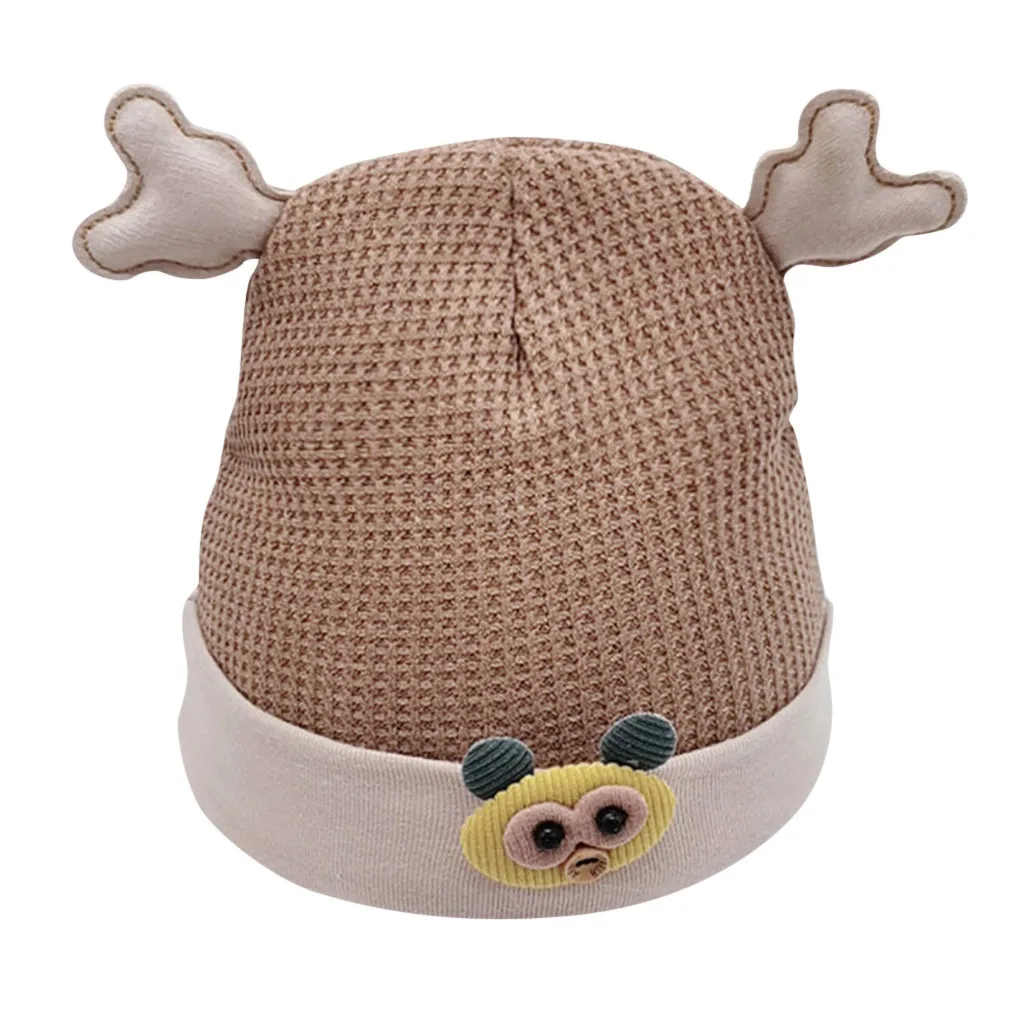 Новорожденная девочка мальчик ребёнок Младенец Зима теплый мультфильм ушанка вязать крючком шапочка хлопок смесь милый медведь мультфильм шаблон детская шапка