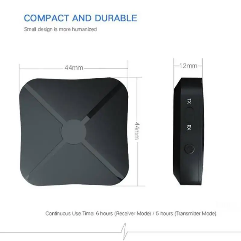 2 в 1 Bluetooth 4,2 аудио передатчик и приемник USB Bluetooth беспроводной адаптер аудио с 3,5 мм AUX аудио для домашнего ТВ MP3 ПК