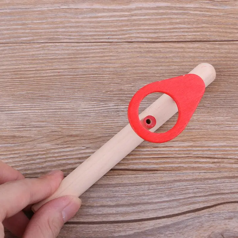 Foam Ball Floating Game Blowing Air Toys Wooden Handle Whistle Children Educational Puzzle Toy R9JD 3