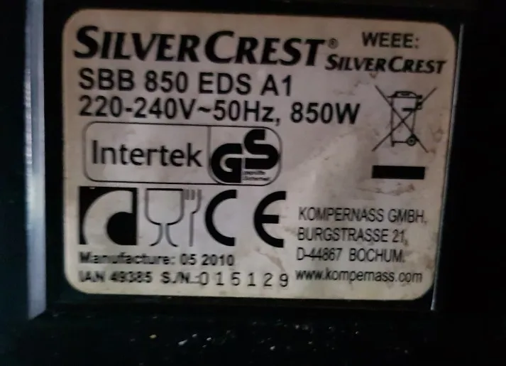 Poliuretano Drive Belt para Silvercrest Sbb 850 Eds a1 Bread Maker Não Borracha Pcs