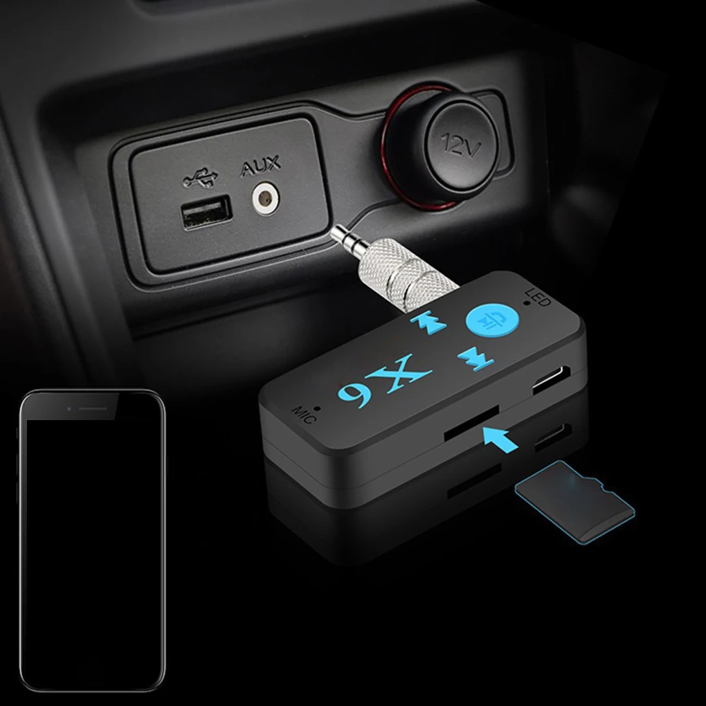 AUX аудио MP3 музыка Bluetooth приемник автомобильный комплект беспроводной громкой связи динамик наушники адаптер для мобильного телефона AUX аудио MP3 музыка Bluetooth приемник автомобильный комплект беспроводной громкой связи динамик наушники адаптер для мобильного телефона