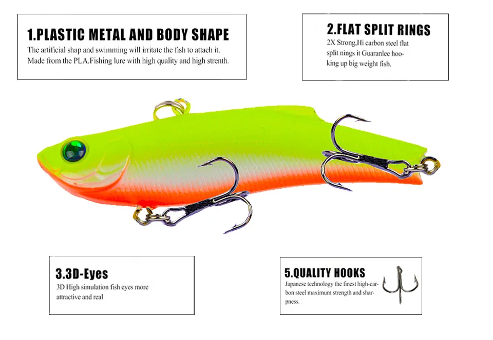 1 шт. VIB зимние ледяные рыболовные приманки для моря 7 см/20 г Твердый воблер воблеры искусственные 7 цветов Троллинг Карп рыболовные аксессуары