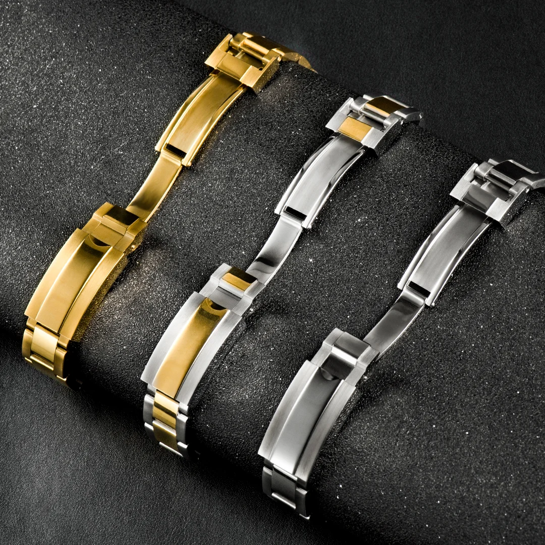 Pladen-luxo Diamante Bisel Relógio de Quartzo para Homens Relógios de Ouro Vidro de Safira Mergulho de Aço Inoxidável Relógio Masculino Novo - Image 4