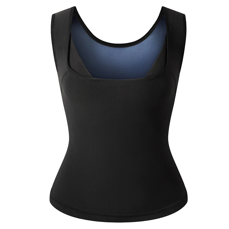 tummy control underwear Plus Size Polymer Sauna Sweat Vest for Women Heat Trapping Sweat Sauna Shaper Shirt Workout Weight Loss Tank Top body shaper