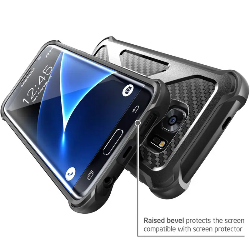 I-BLASON для Galaxy S7Edge чехол Prime сверхмощный двухслойная Комбинированная кобура чехол с подставкой и фиксацией ремня поворотный зажим