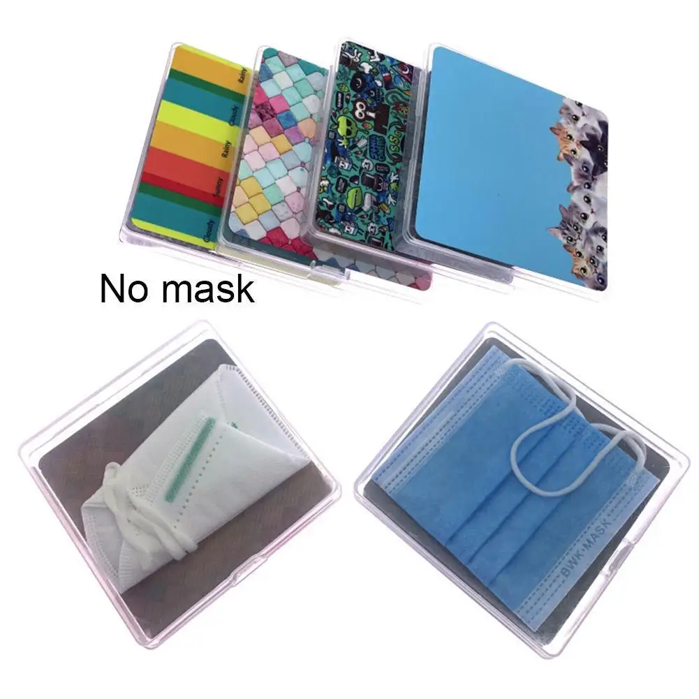

Disposable mask storage box dustproof and waterproof receipt storage bo box medicine ID portable card storage card bank mas M0T2