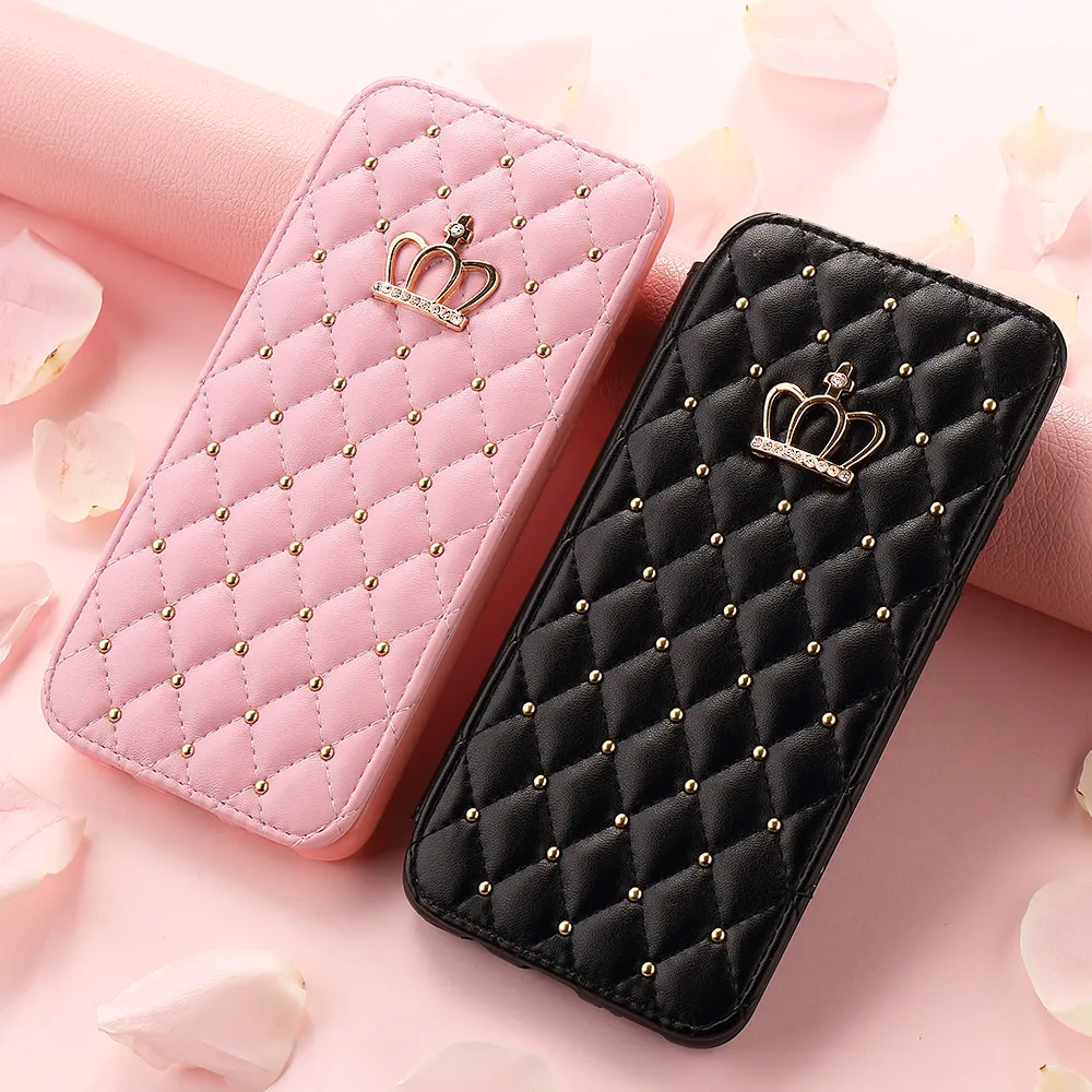 LLZ.COQUE из искусственной кожи флип-чехол для samsung Galaxy S10 S10e S9 S7 S8 Plus Edge Тонкий Ультратонкий защитный чехол-кошелек для телефона