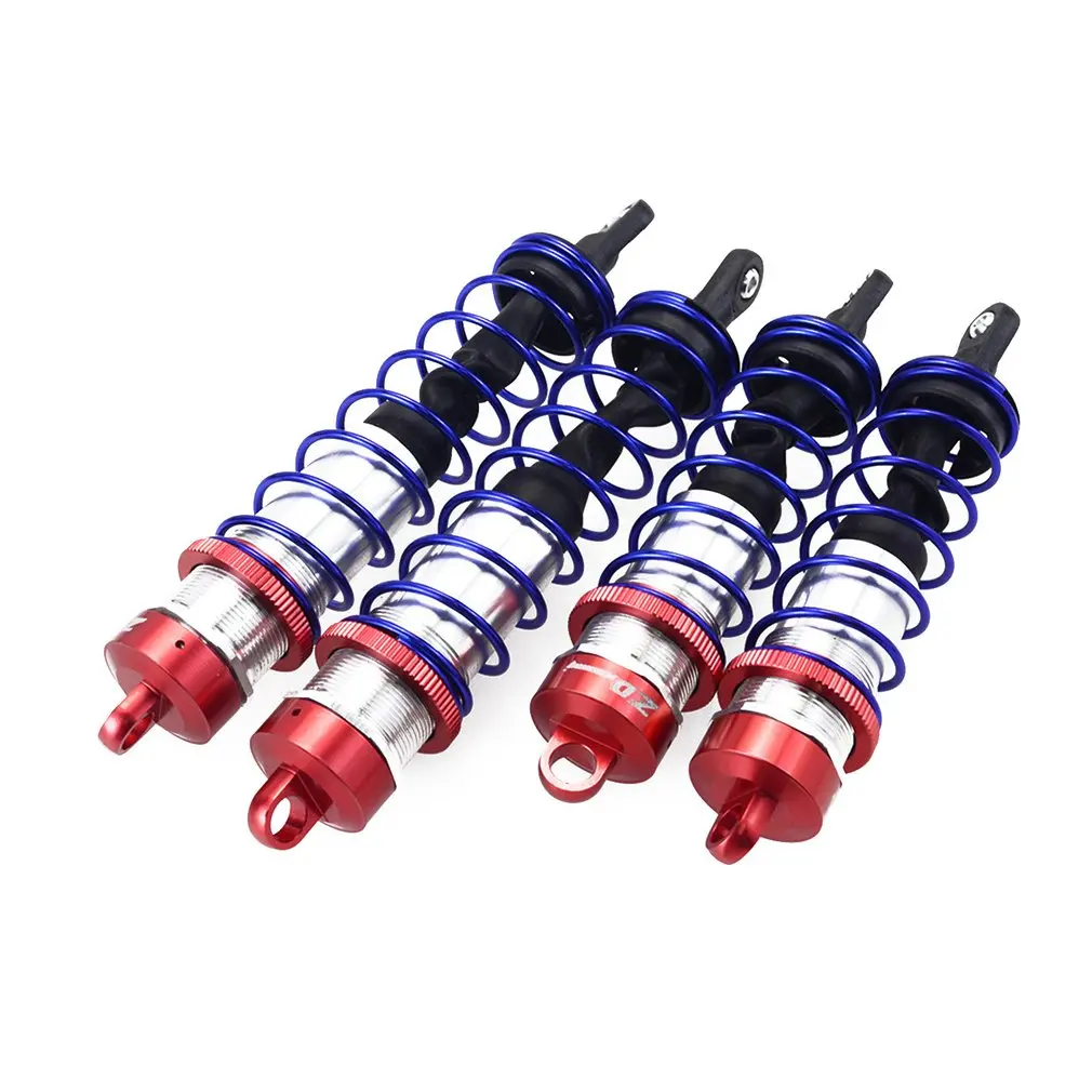 

4Pcs Front and Rear Metal Shock Absorbers for JLB HSP EM Racing DHK HPI Redcat LRP Hobao ZD Racing Hongnor DF-Model RC Car Model
