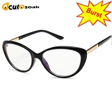 New Designer Woman Flower Optical Glasses Frame Vintage Floral Cat Eye Frame Clear lens Eyewear Black Red Eye Glasses