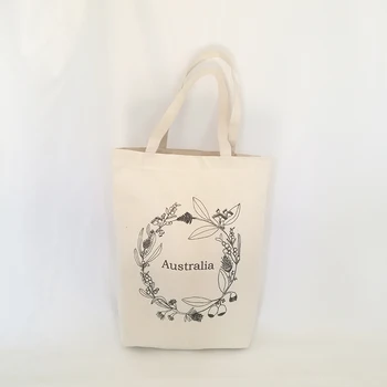 

100pcs/lot Less MOQ Reusable Cotton Canvas Shopper Tote Bag Promotional Grocery Calico Storage Bag for Trade Show Gifts Fruits