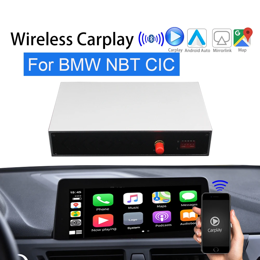 17 Wireless NBT CarPlay Box Retrofit For BMW F20 E87 E82 E88 E81 1 Series Support navigation Rear Camera Car Play For BMW