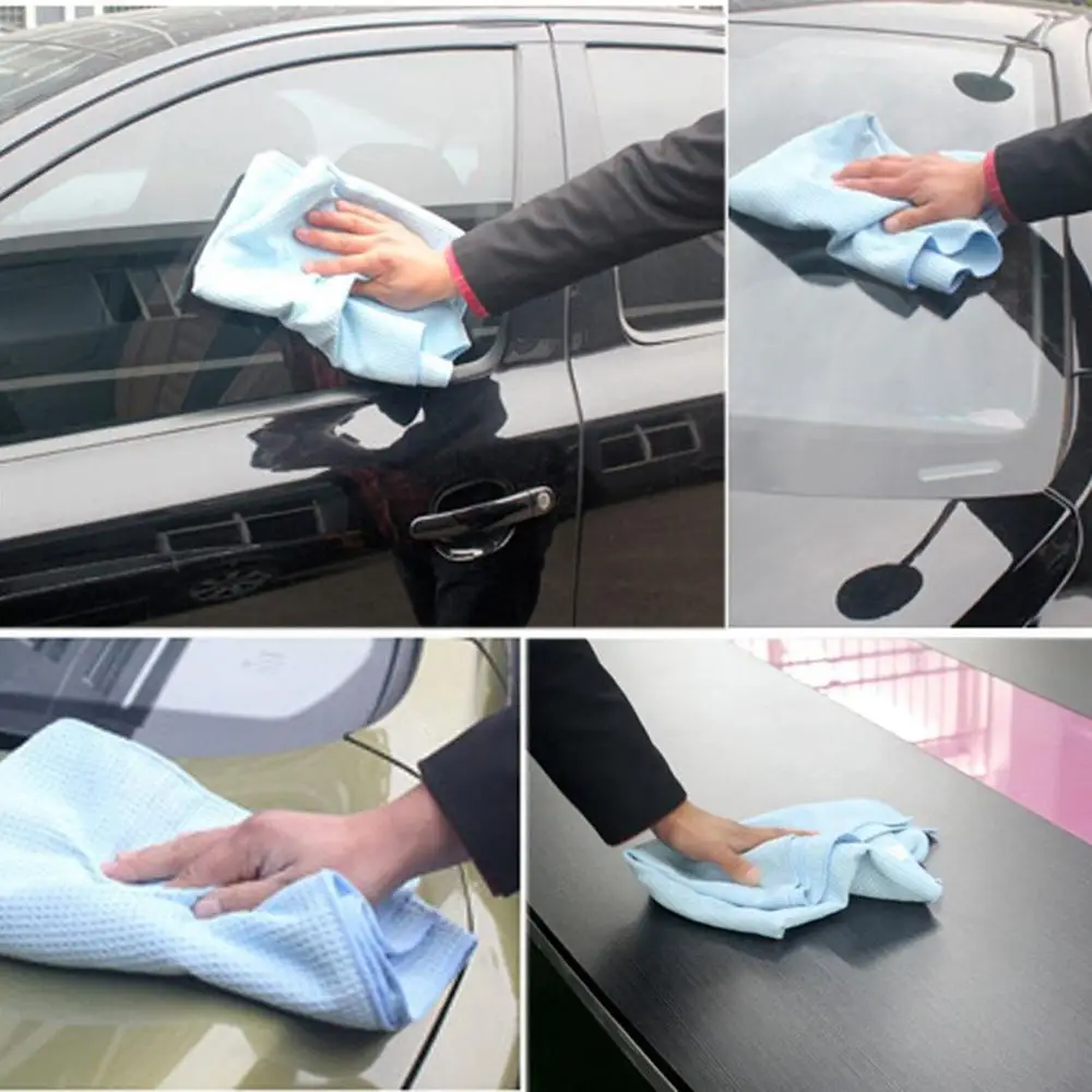 Automatic Care Microfiber Drying Towel With Water Magnet With Waffle Weave Design For Car Bathroom Kitchen And Dogs
