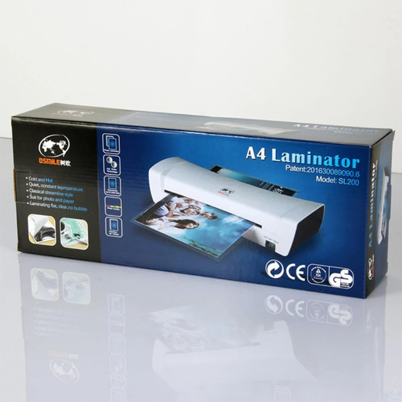 Professional Thermal Office Hot Cold Laminator Machine for A4 Document Photo