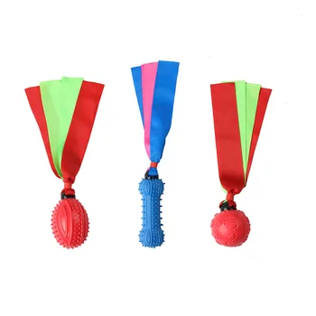 

New Style Pet Dog Sounding Toys Interactive Bite-Resistant with Tail Toy Ball