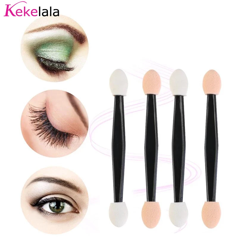 Makeup Brush Set Makeup Brush Makeup Tool Set Makeup Tool 50/30Pcs Disposable Eyeshadow Brush Portable Double End Sponge Eye Shadow Applicators Beauty Makeup Tools