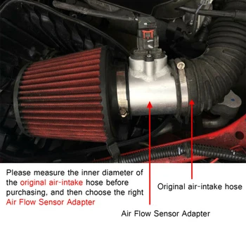 

76mm Aluminum Alloy Air Flow Meter Intake Sensor Mount Adapter For Chevrolet Cruze Buick Hideo Replacement Accessories
