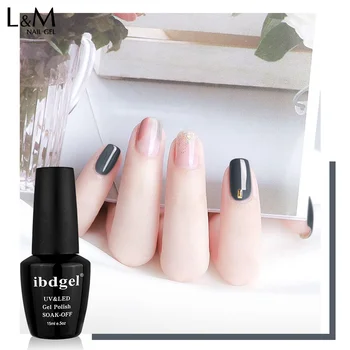 

ibdgel Nail Polish 6pcs/lot Gel polish Grey Color Gel Series UV Art Nails High quality Elegant Gray 12Colors Types long-lasting