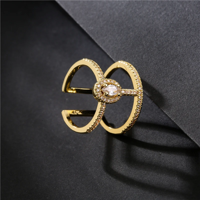 خاتم لورين الذهبي المفتوح