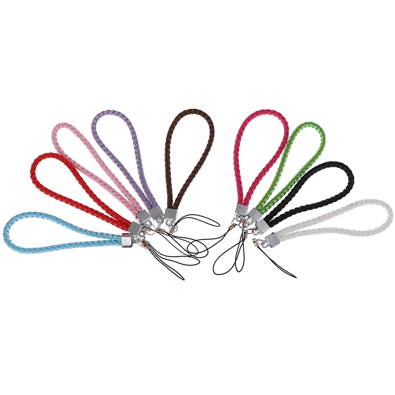 2pcs Random short hand rope anti-slip mobile phone straps key lanyard