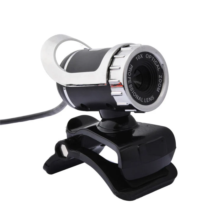 12 Megapixel HD Web Camera USB 2.0 Web Cam 360 Degree Webcam with Sound Absorption Mic for PC Laptop VDX99
