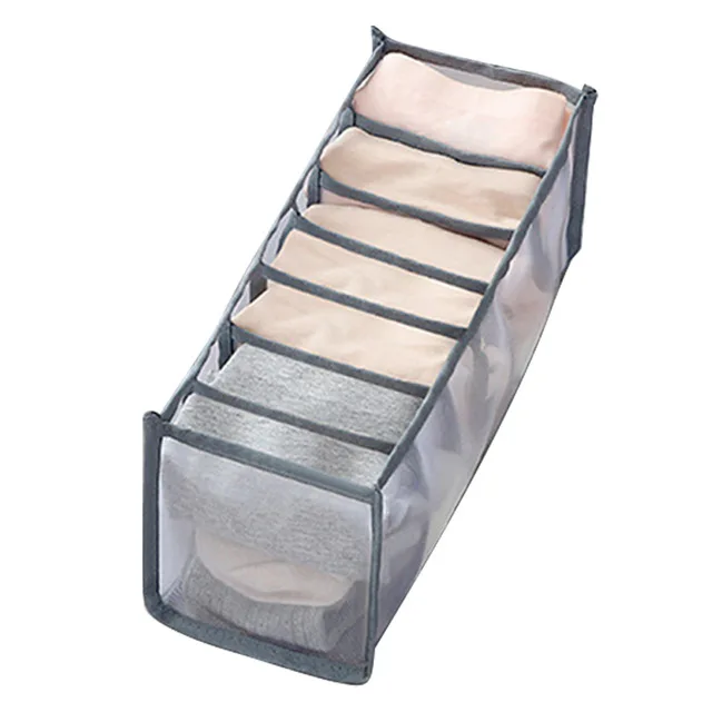 Multi-grids Underwear Storage Box Sock Bra Underpant Organizer Lattice Mesh Drawer Tidy Divider Practical Grid underwear 