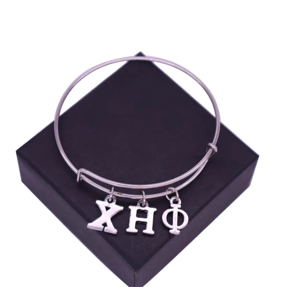 Дешевая Прямая поставка Chi Eta Phi очаровательные браслеты греческие буквы Sorority рок