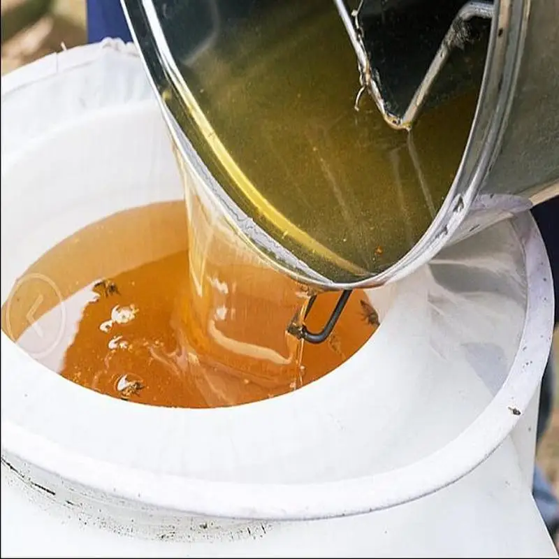 Honey Filter Nylon Sieve Mesh Pure funnel Shape Strainer Net Beekeeping Supplies 