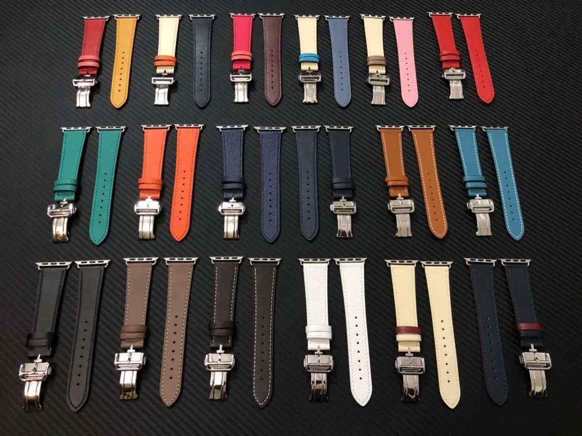 Кожаный ремешок для Apple Watch 4, 3, 2, 1, застежка-Пряжка, браслет для Iwatch 40 мм, 42 мм, 38 мм, 44 мм, ремень для одного тура