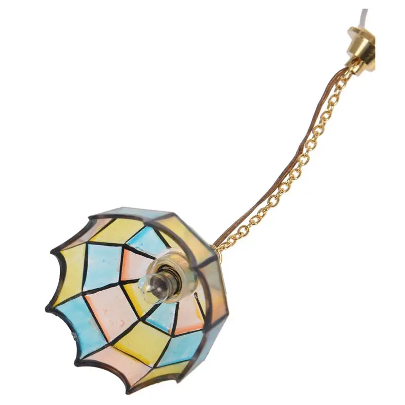 Doll house miniature beautiful color ceiling lamp light Hanging lamps