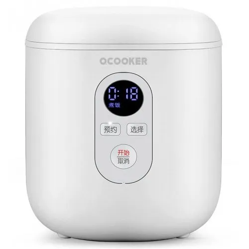 Белый Мультиварка Xiaomi Ocooker Induсtion Heating Rice Cooker 1.2L White Qf1201 - Цвет: Белый