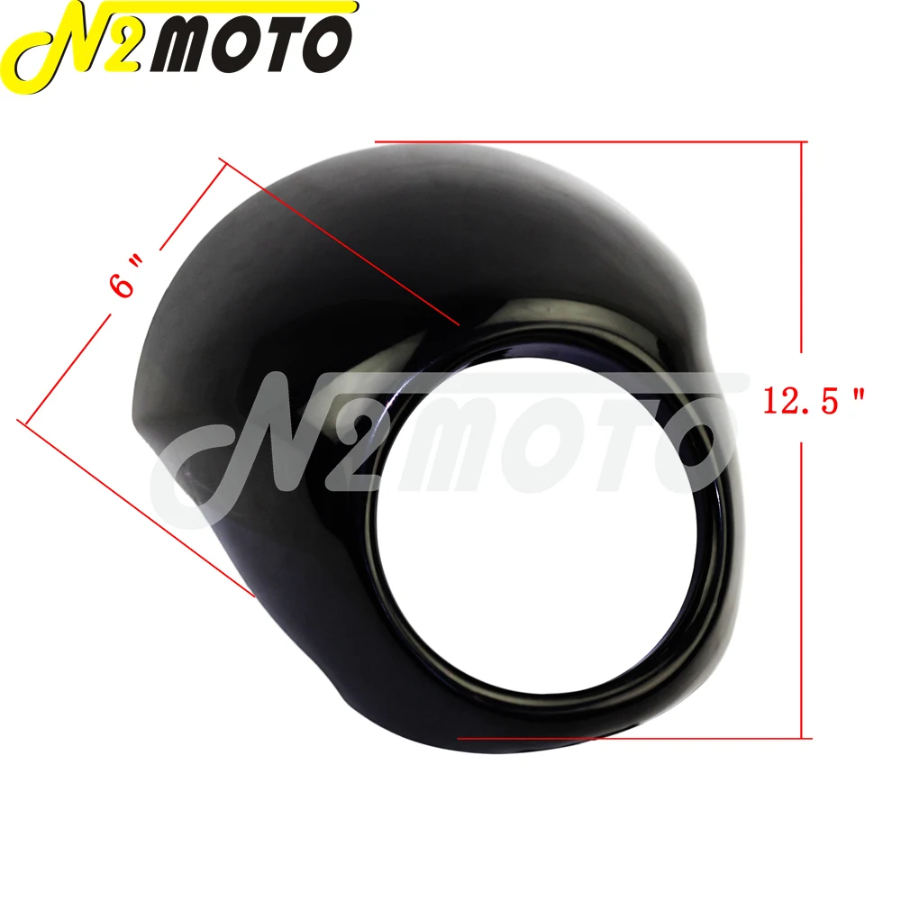 Обтекатель для фар черный 5 3/4 дюйма 75 Harley Street XG 500 750 XG500 XG750 2014 16|fairings for harley