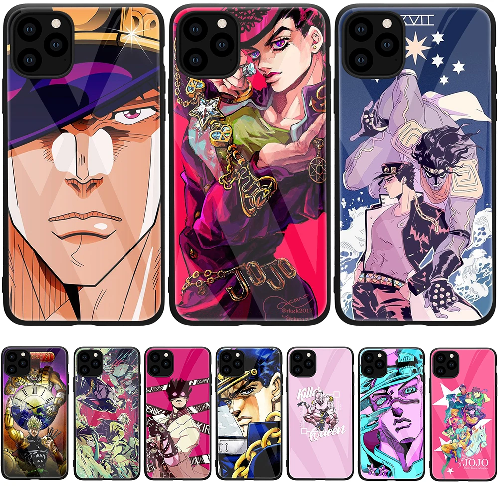 Короткая футболка с героями из японского аниме JOJO 39 s странные приключения чехол