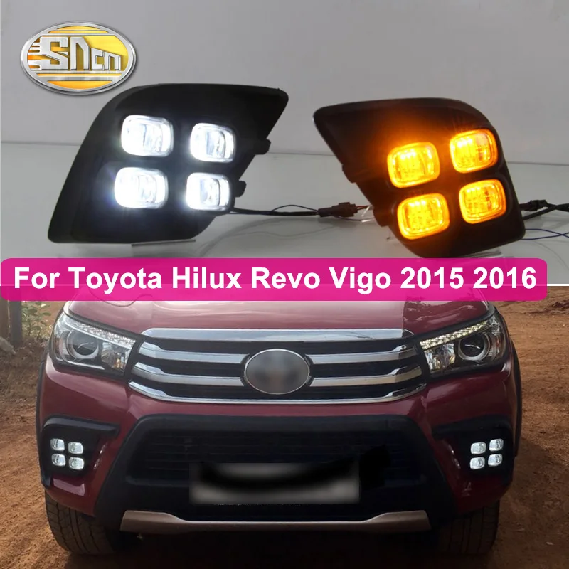 Для Toyota Hilux Revo Vigo 2015 2016 2 шт. Автомобильный светодиодный дневный ходовой