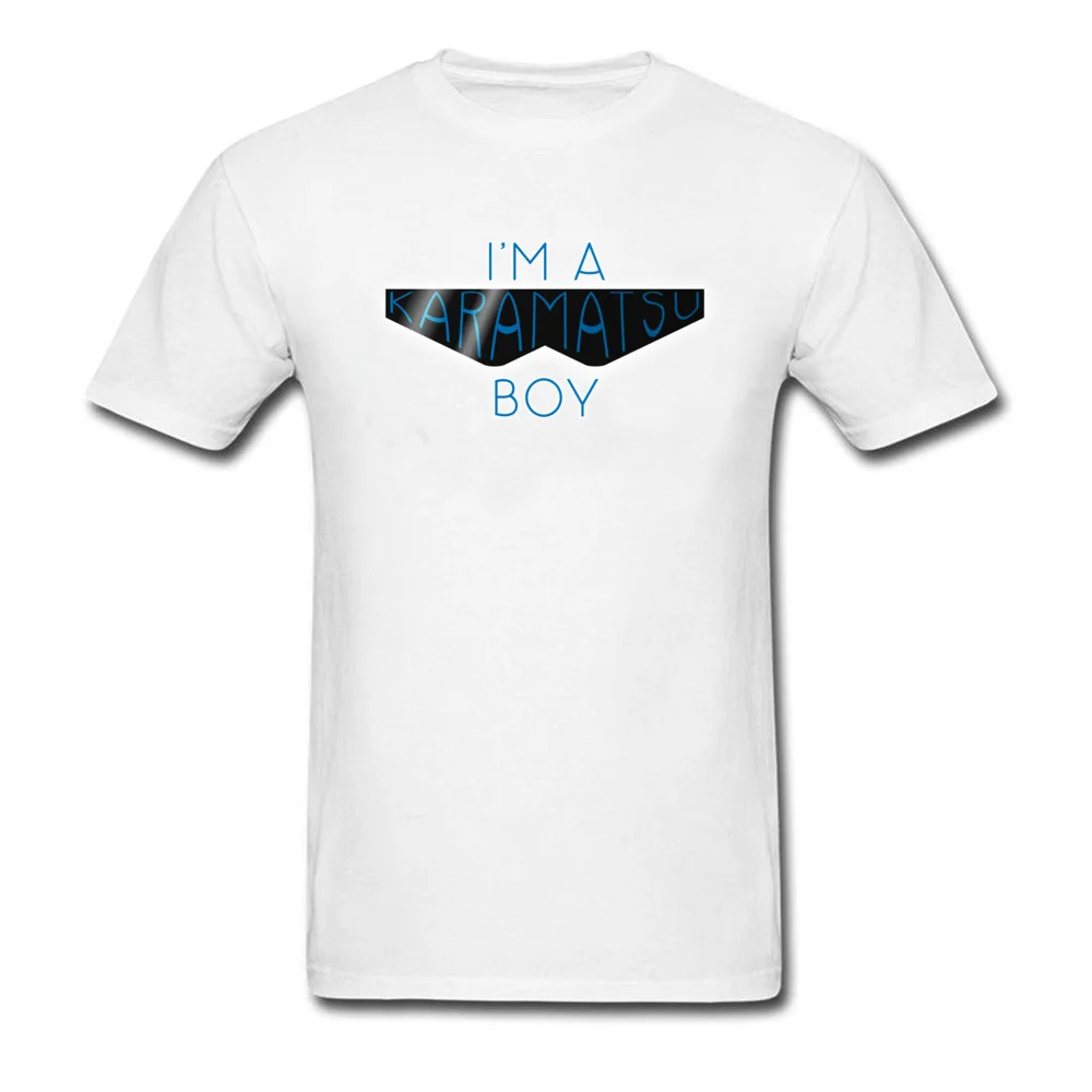 Karamatsu Boy Brand New Short Sleeve Casual T Shirt Pure Cotton Round Neck Men's Tops Tees Printed Tee-Shirts NEW YEAR DAY Karamatsu Boy white