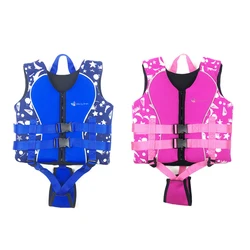 Children's Professional Neoprene Life Jackets For Water Sports Swimming Boating Beach Life Vests Boys And Girls Swimming Vests