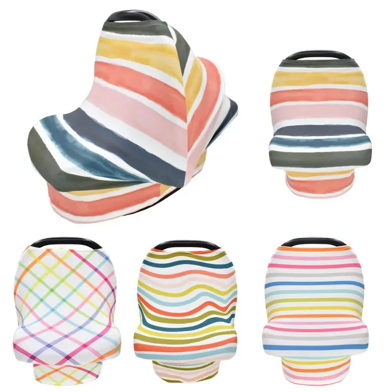 

Multi-use Baby Stretchy Car Seat Cover Canopy/Nursing Cover/Shopping Cart Cover