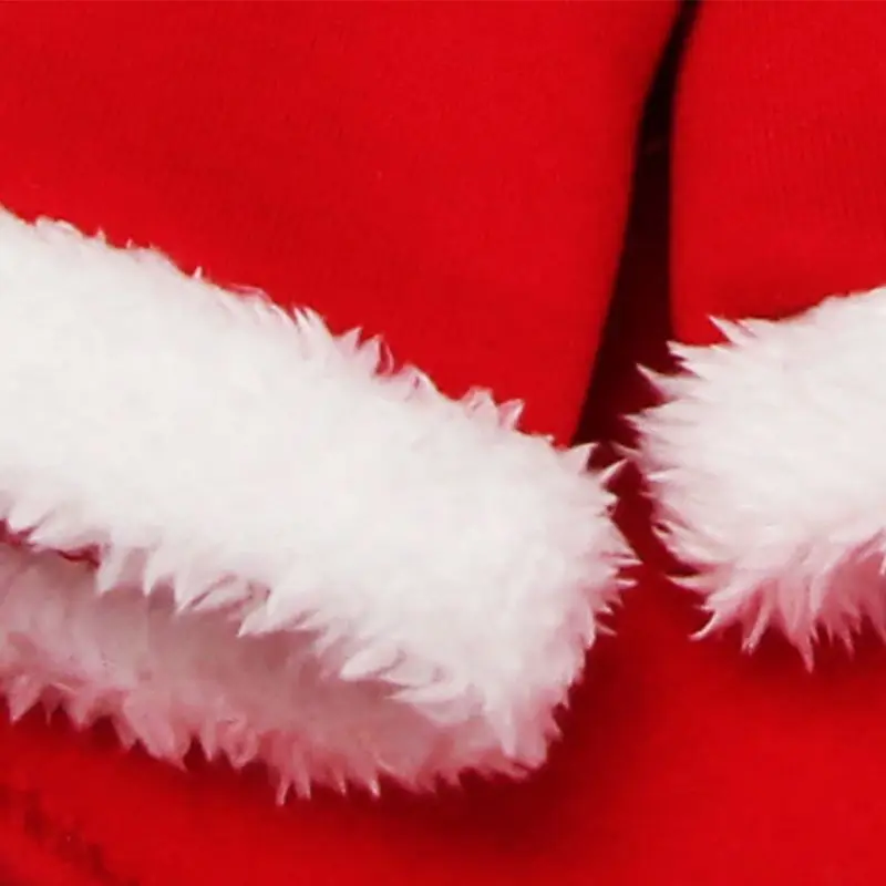 Супер милый Новогодний для домашних собак костюмы платье Санта Клаус Одежда для Хэллоуина