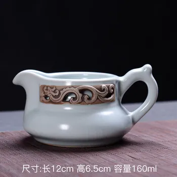 

Ceramics Fair Cup Ru Kiln Tea Sea Filter Tea Gongdaobei Kungfu Tie Guan Yin Enamel Opening Maker Tea Accessories Teaware