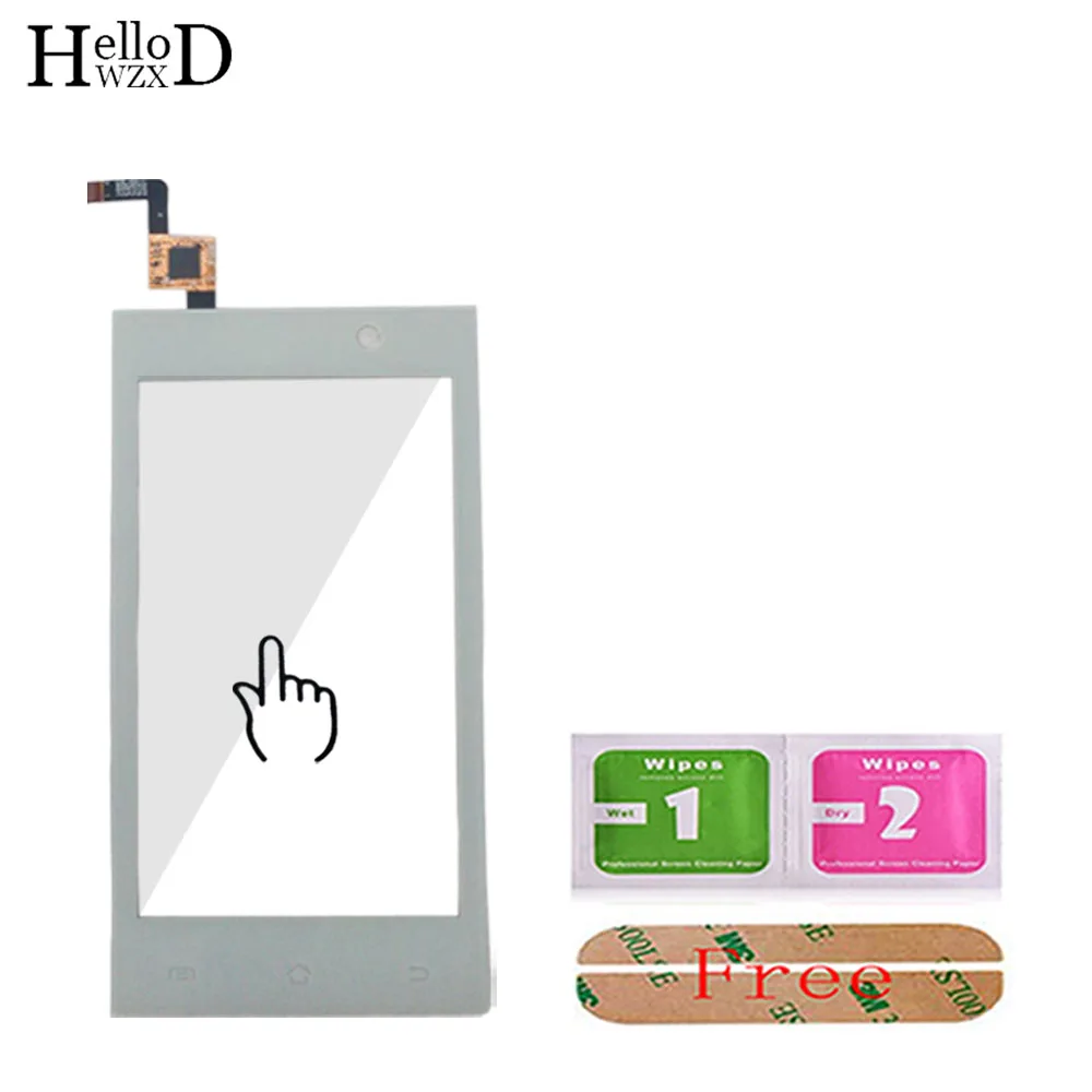 Mobile Touch Screen Panel For Micromax A091 A092 A093 Touch Screen Front Glass Digitizer Panel Lens Sensor 3M Glue Wipes