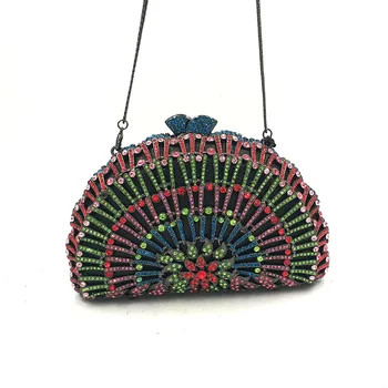 

Luxuries women evening party bag bridal wedding diamonds bag accessories elegant Nigeria clutches bag full crystal bag purses