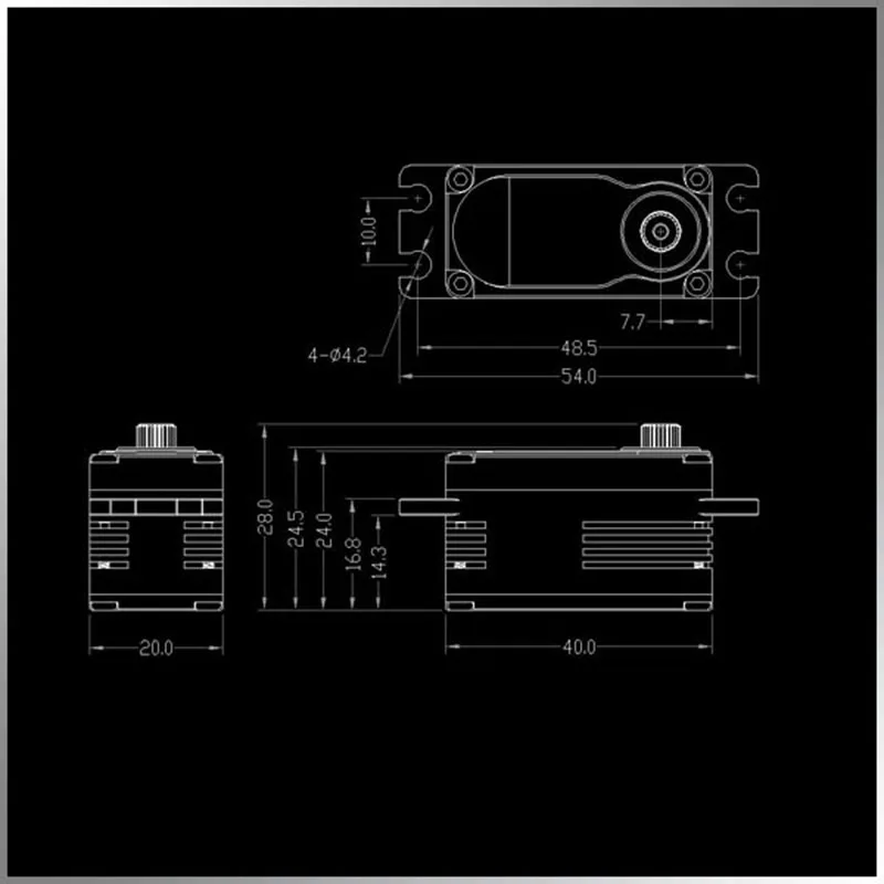 KINGMAX CLS01SL CLS02SL 55g цифровые металлические шестерни Высокого Напряжения Водонепроницаемый бесщеточный двигатель Низкий профиль для Сервомотора для RC 1/8 1/10 автомобиля