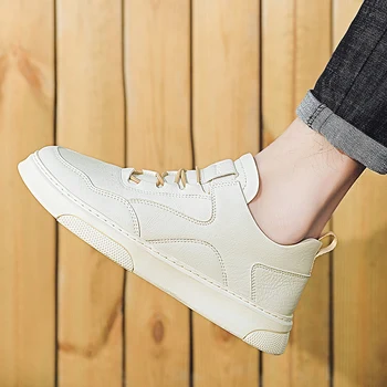 

VastWave Microfiber Reflective Mens Casual Shoe Flats Shiny Man Sneaker Shoes Lace Up For Male Canvas Leisure Shoes Comfortable