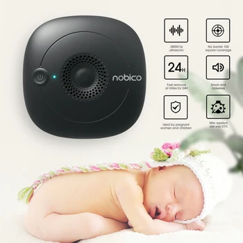 

Nobico Ultrasonic Dust Mite Controller Bedroom Living Room Quilt Pillow Cleaner 220V Physical Bug Controller Device