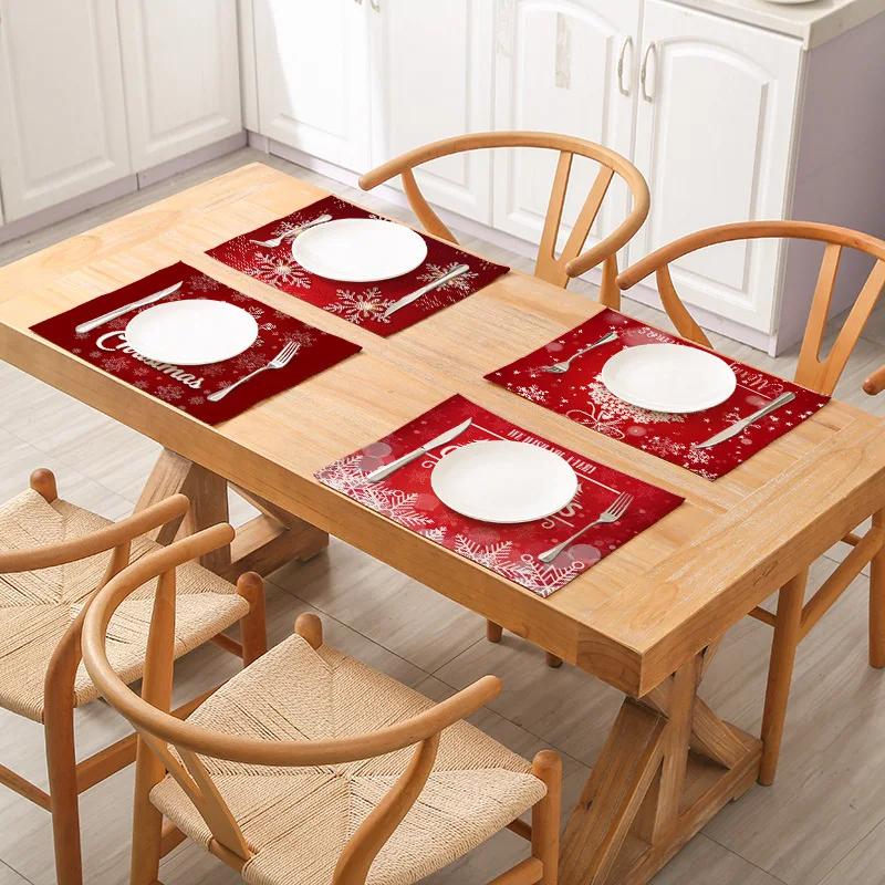 

Westernized kitchen tablecloth cushion for Christmas celebration of red cushion
