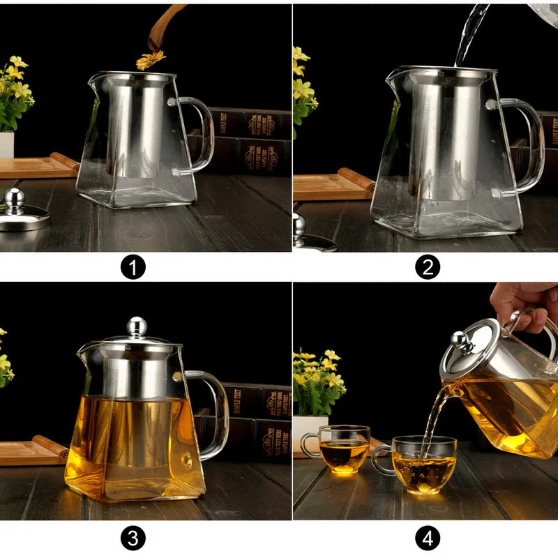 950ML Heat Resistant Teapot - Image 3