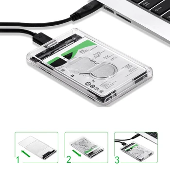 

USB Hard Drive External Enclosure Box Mobile Disk Box Case 2.5 Inches FKU66