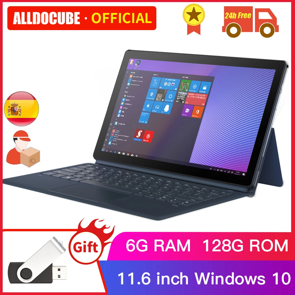 Alldocube aeroespacial 5 Pro 11,6 pulgadas Intel tabletas Windows10 lago Géminis N4000 6GB RAM 128GB ROM 1920*1080 IPS Tablet PC KNote5 win10