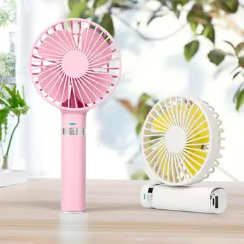 

Portable Handheld Foldable Desktop USB LED Night Light Air Cooling Fan Cooler Mute Cooler for Office Cool Fans Car Home Laptop