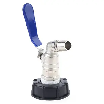 

IBC Ball Outlet Tap Tank 3/4" 1" Food Grade Drain Adapter S60x6 1000 L Tank Rainwater Container Brass Hose Faucet Valve